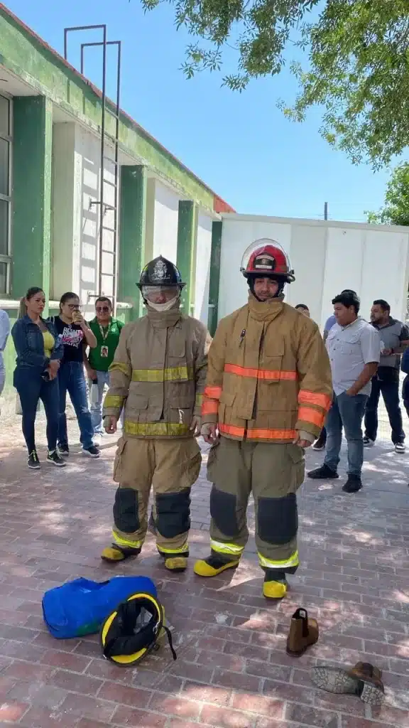 Uso de traje de bombero